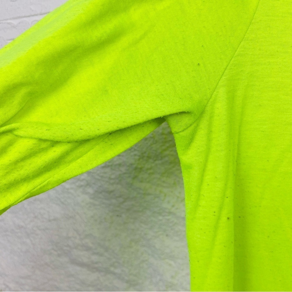 GIANNI BINI lime Green long sleeve shirt size medium - Picture 7 of 17